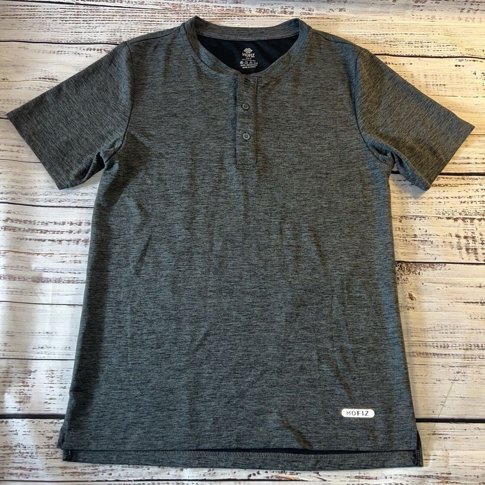 Mofiz Crew Neck Shirt Gray Men's Size Small‎